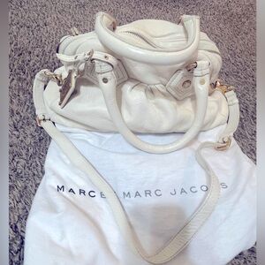 Marc Jacobs ivory soft leather handbag